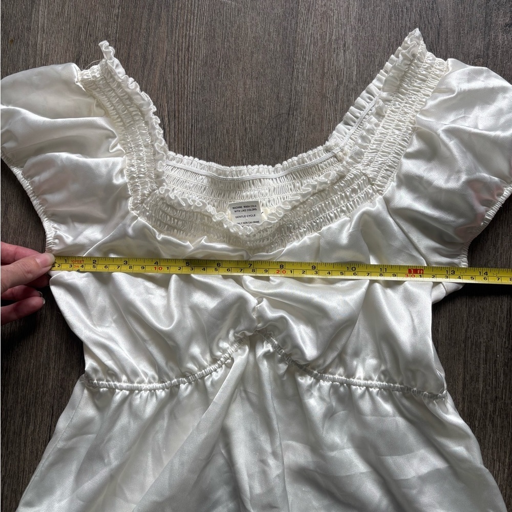 🚫Studio Y Ivory Satin Top🚫 - Picture 3 of 5